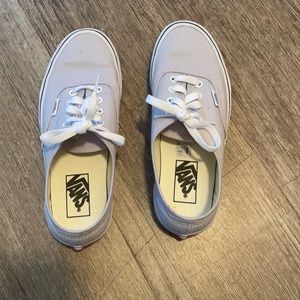Vans light gray, worn once
